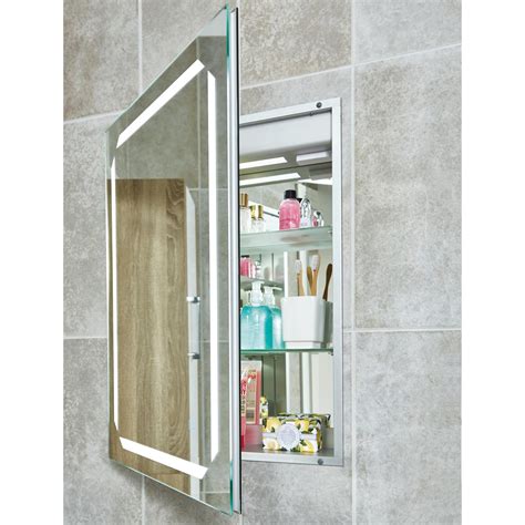 matt recessed bathroom mirror cabinet